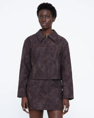 crop brown jacket