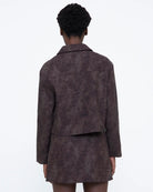 crop brown jacket