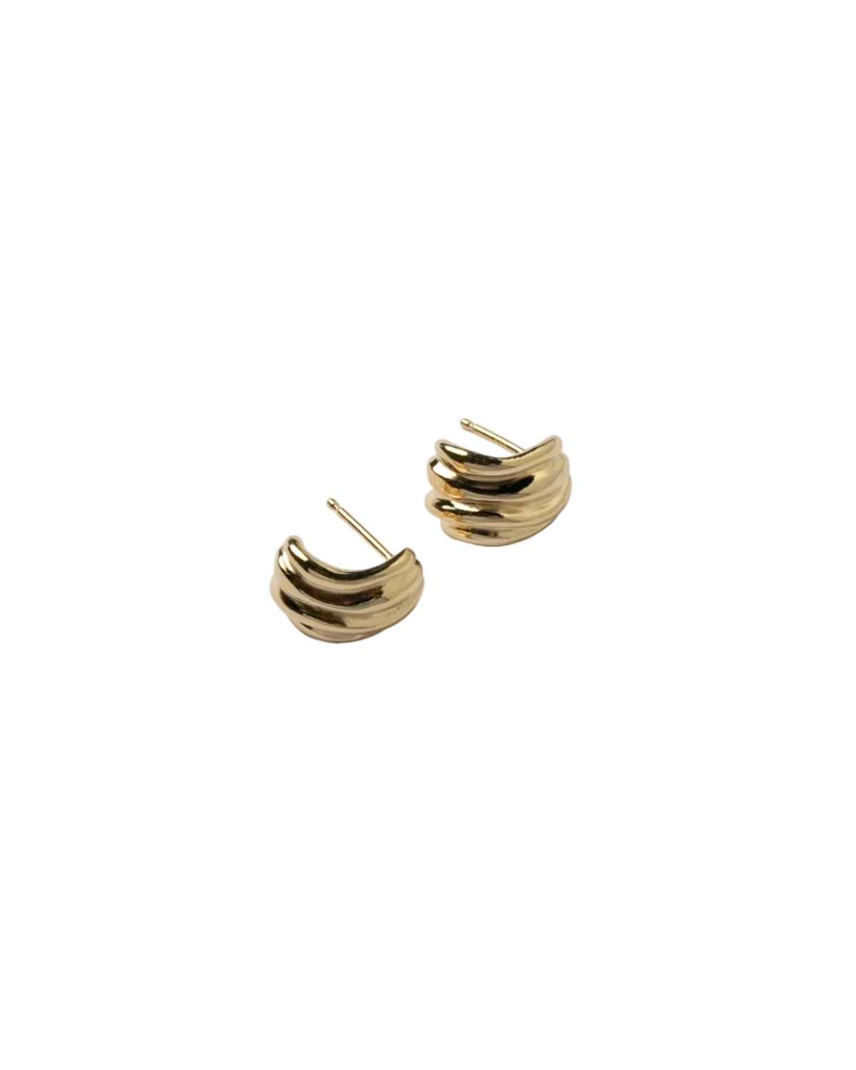 gold hoop stud earrings