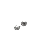silver hoop stud earrings