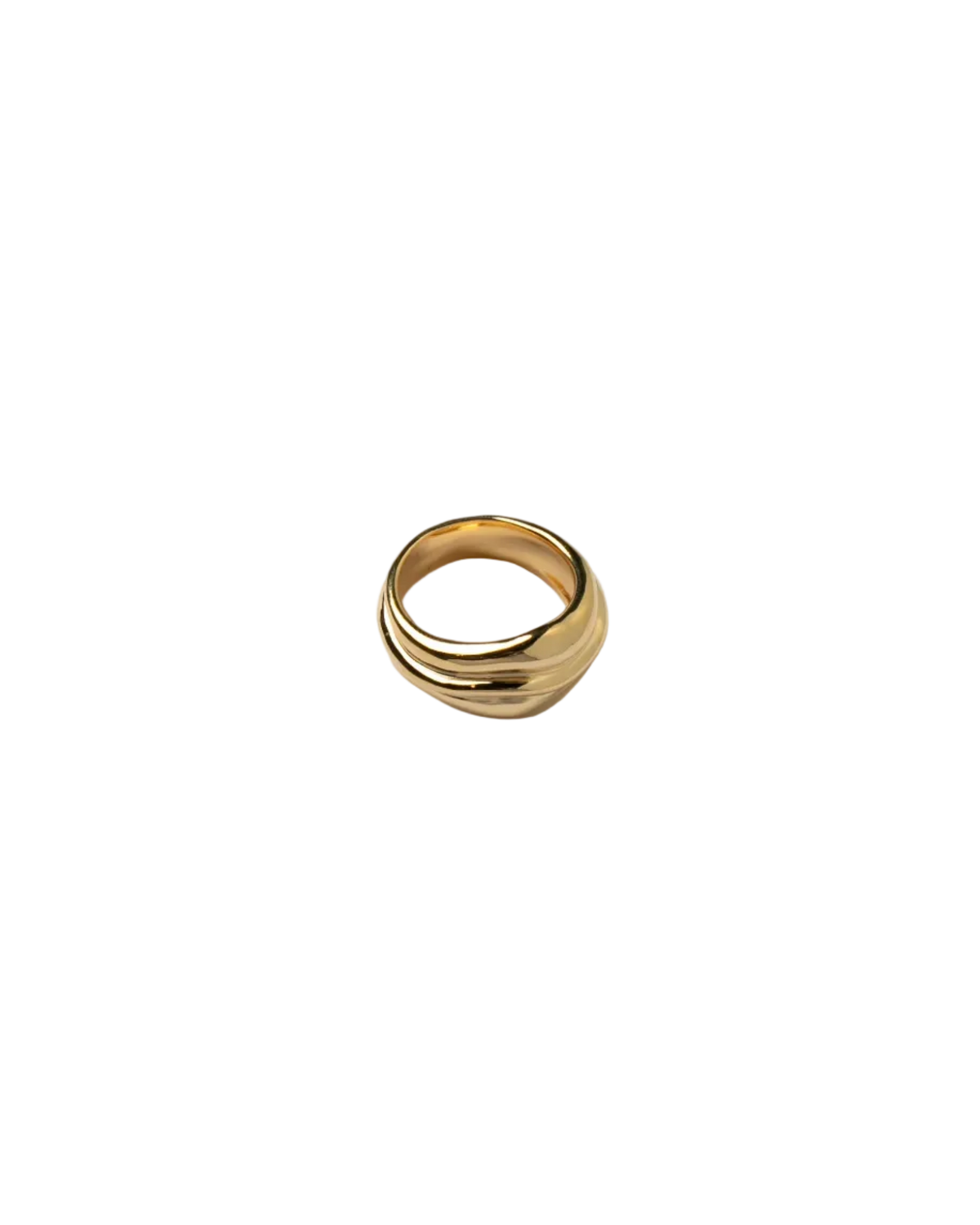statement gold ring