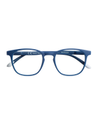 blue frame glasses