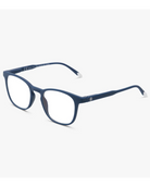 blue frame glasses