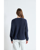 navy blue cardigan