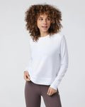long sleeve white top