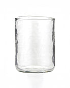 a picture of a glass water decanter with a cup that acts as a lid
