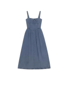 midi blue dress
