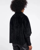 black fur coat