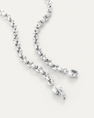 detailed link silver bracelet