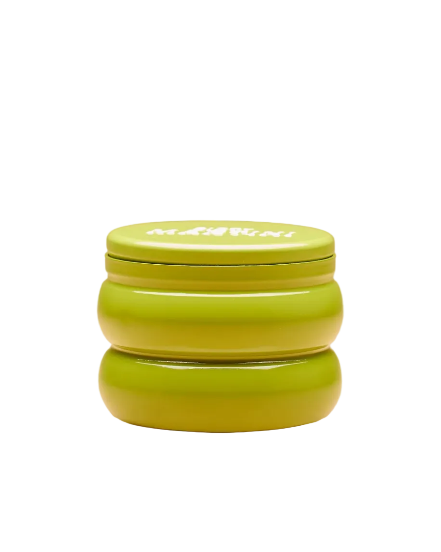candle in a green tin