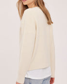 cream knit cardigan