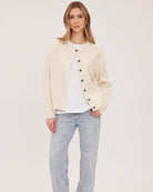 cream knit cardigan