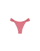 red and white gingham bikini bottom