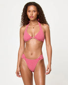 red and white gingham bikini bottom
