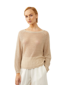 thin knit beige sweater