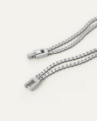 double chain silver anklet