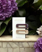 set of brown barrettes