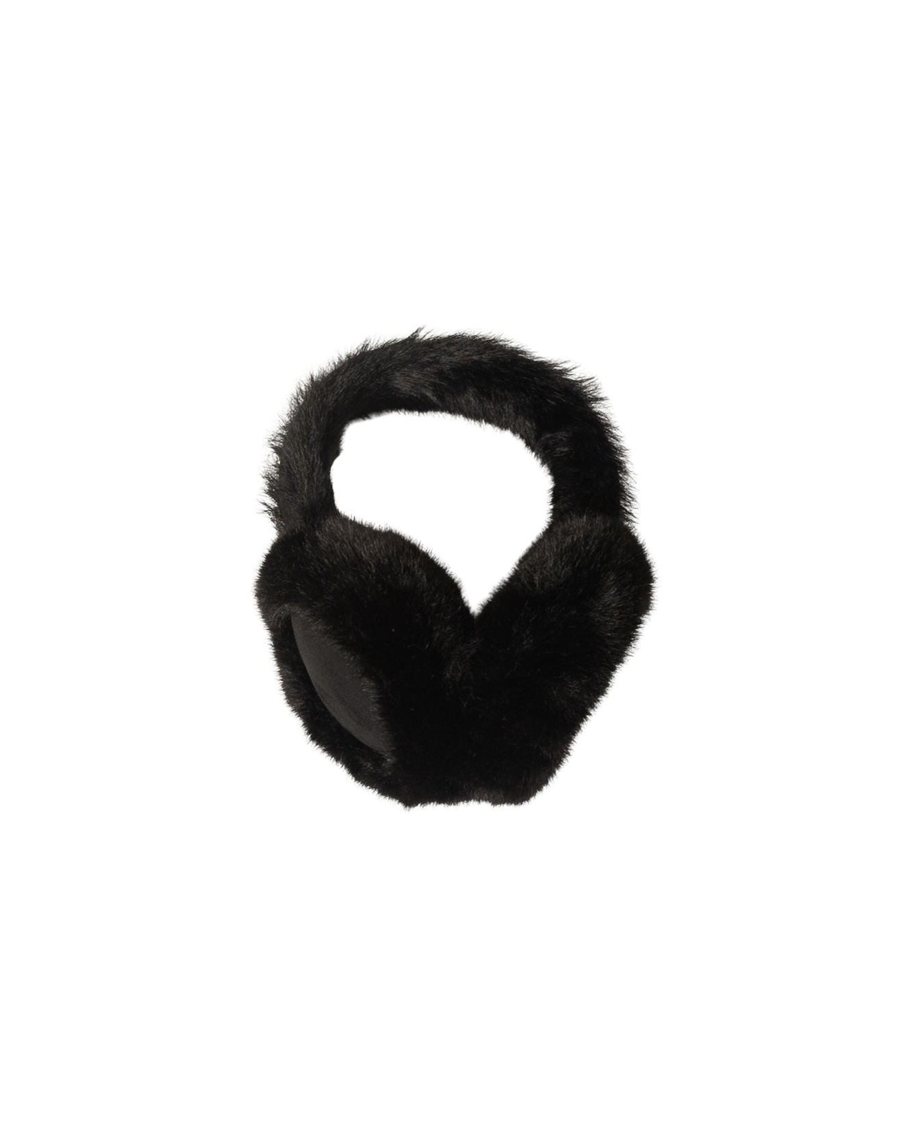 faux fur black earmuffs