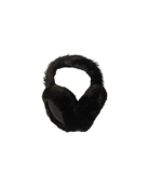 faux fur black earmuffs