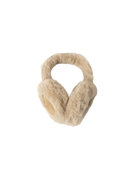 faux fur fuzzy beige earmuffs