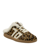 backless leopard print sneaker