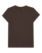 shot sleeve tee in brown