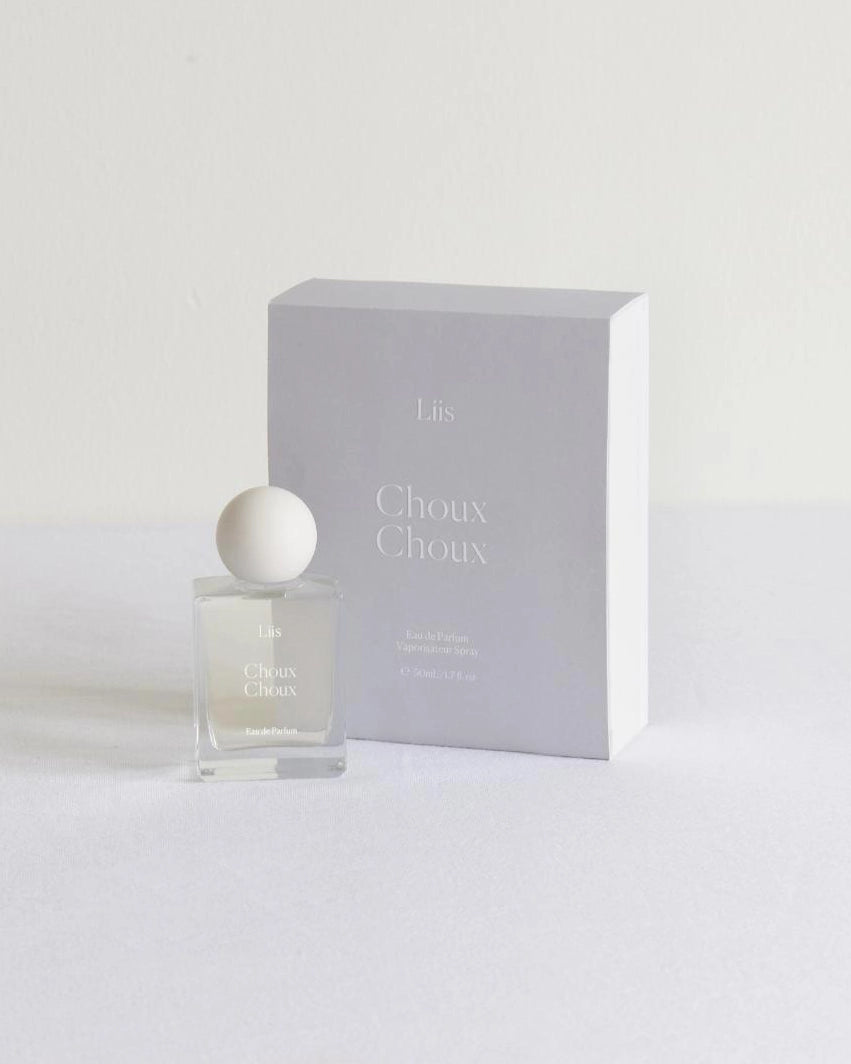 Liis 'Choux Choux' perfume bottle and packaging