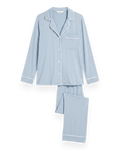 Gisele Long PJ | Ice Blue/Ivory