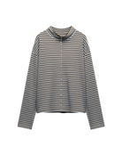 blue and brown stripe cardigan