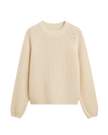 chunky knit cream sweater