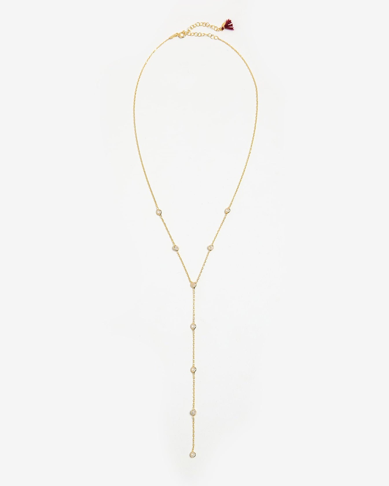 gold and diamond drop necklace