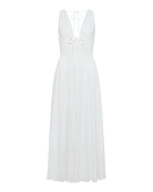 midi white dress