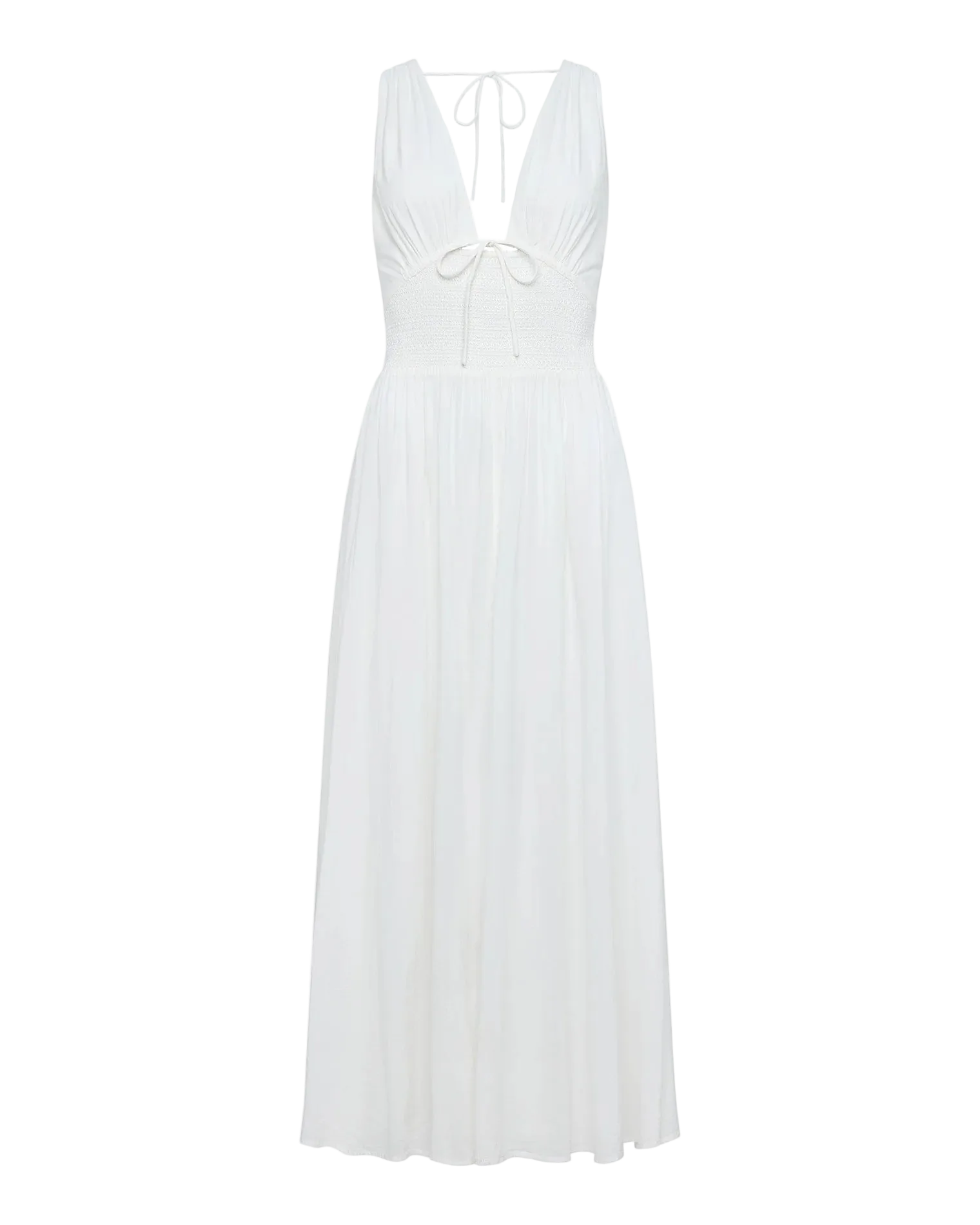 midi white dress