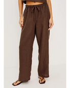 wide leg pant with a drawstring