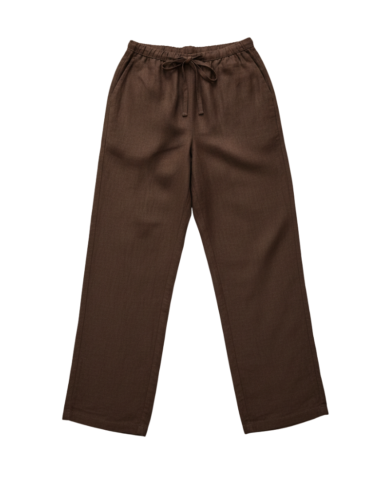 wide leg pant with a drawstring