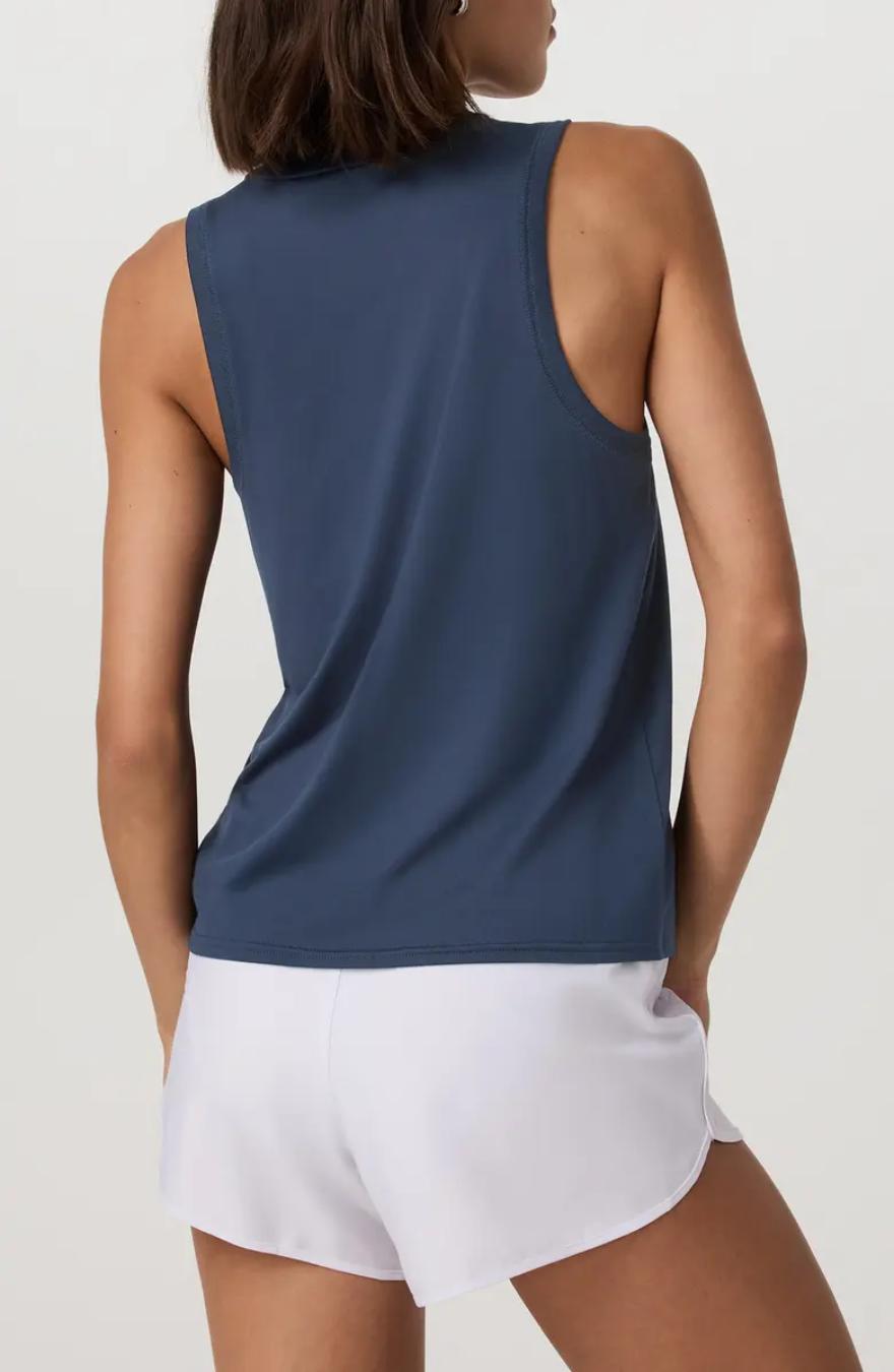 navy blue stank top