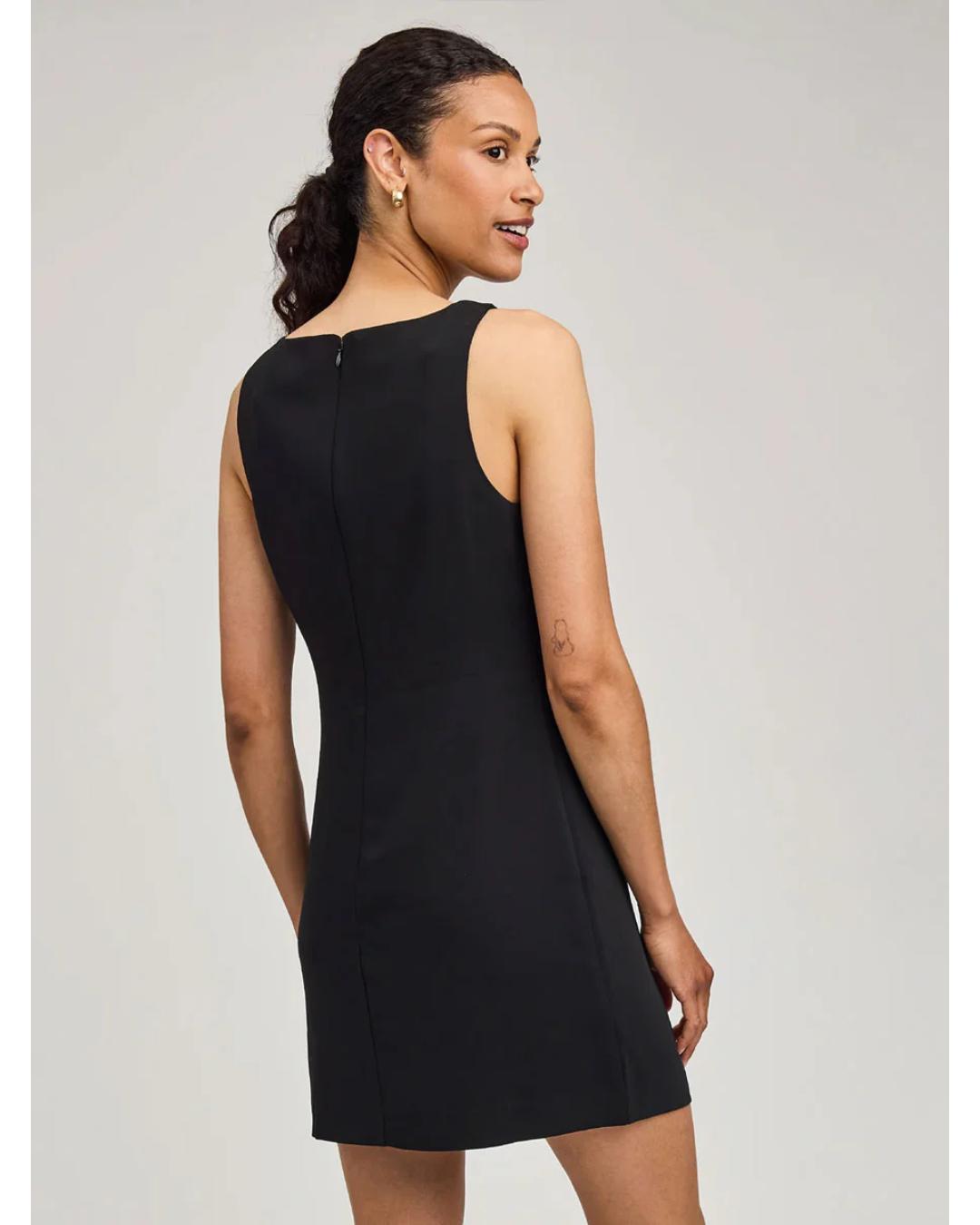 black mini dress