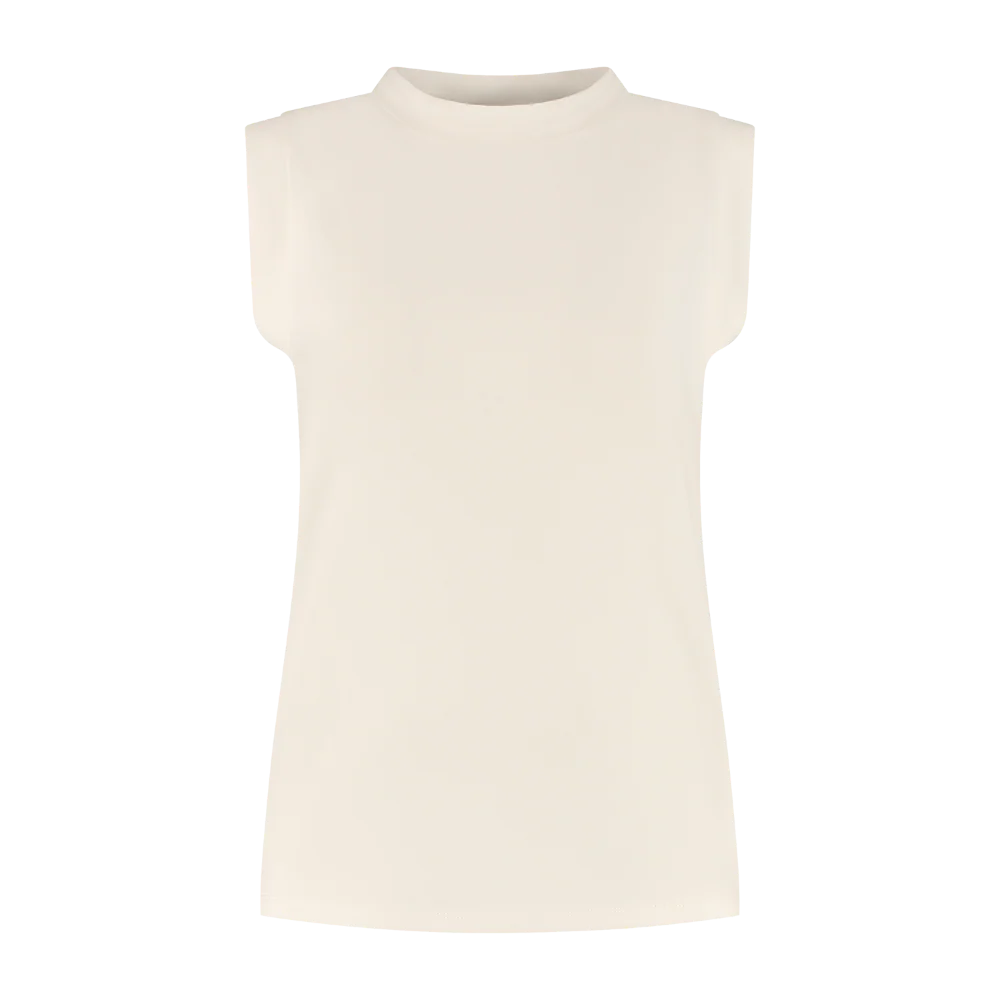 sleeveless tank in white