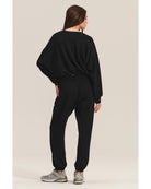 black fleece sweatpant