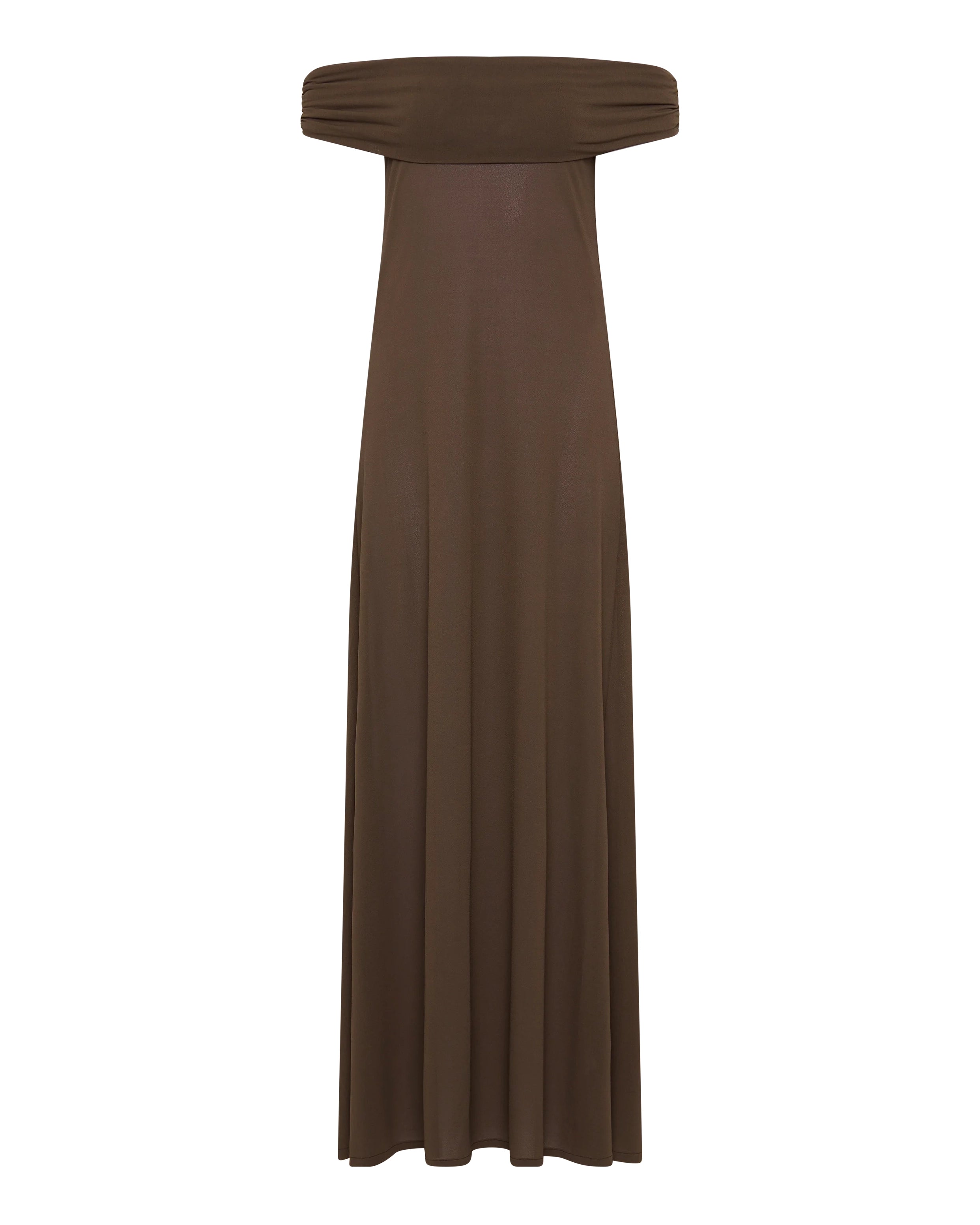 Faithfull the Brand Sofie Maxi Dress in Chocolate Brown