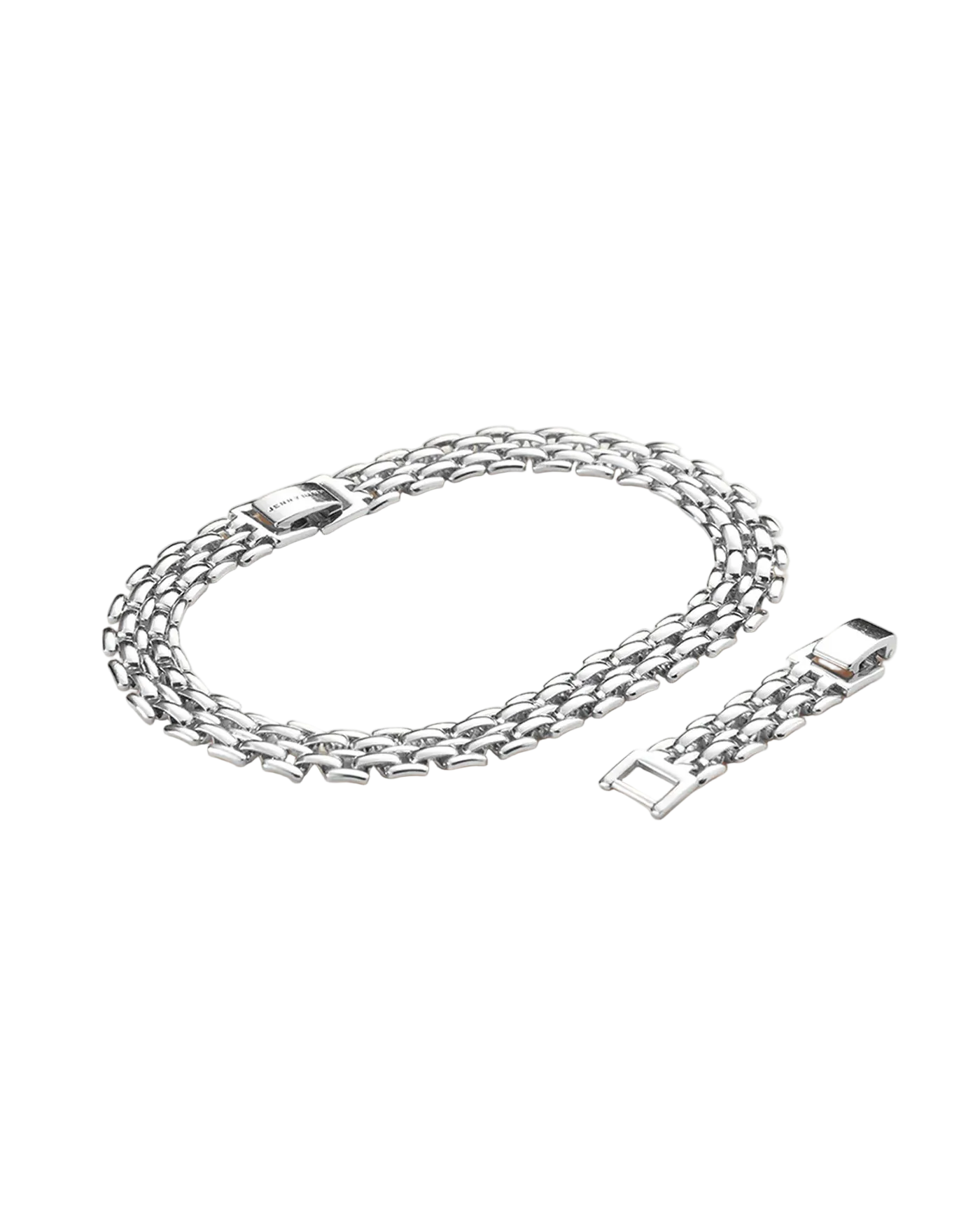 silver statement anklet