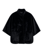 black fur coat