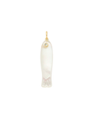 white fishnecklacre pendant