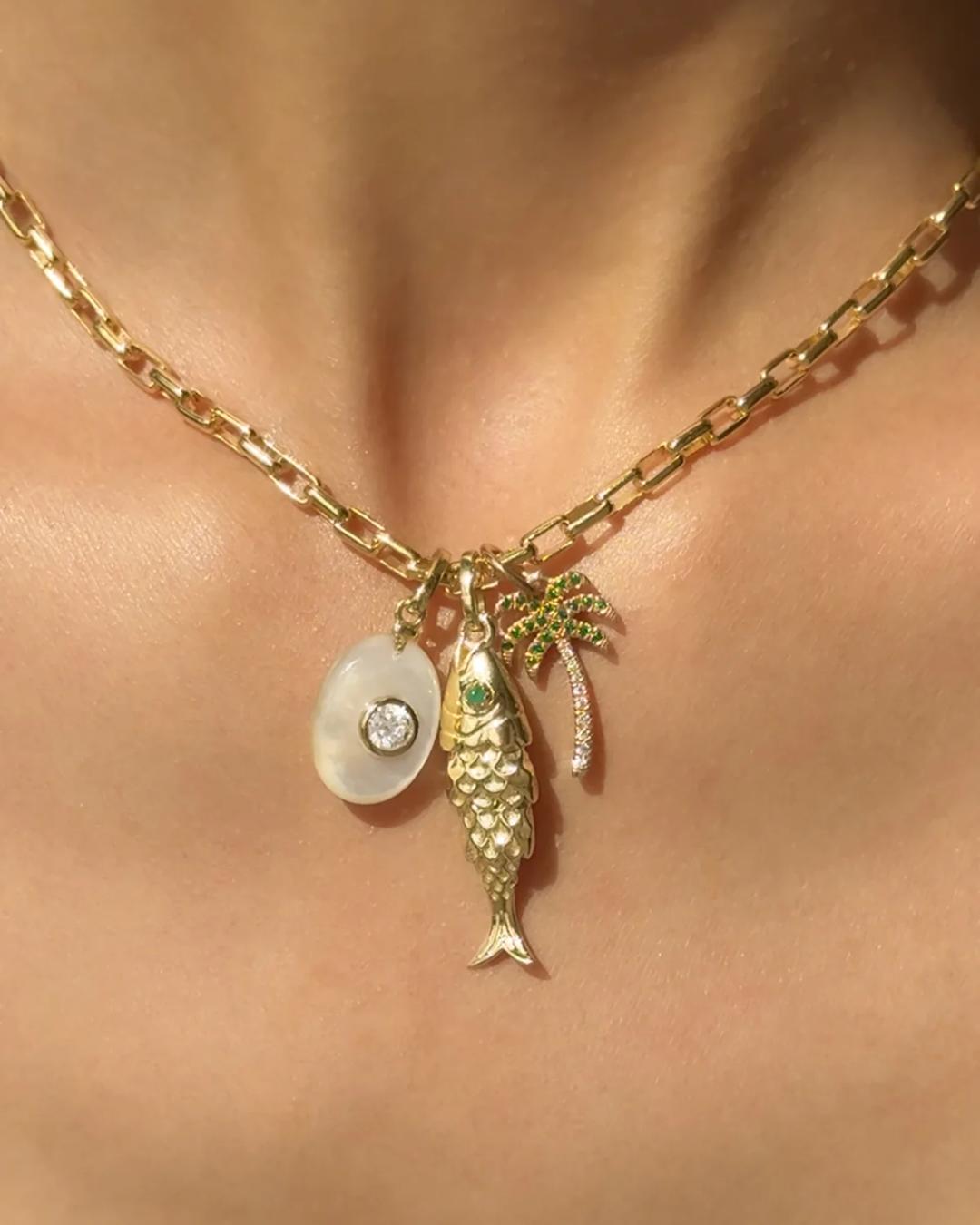 gold fish pendant
