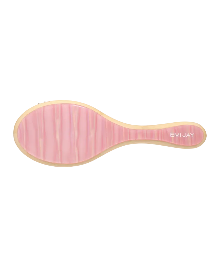 flat brush with pink backing