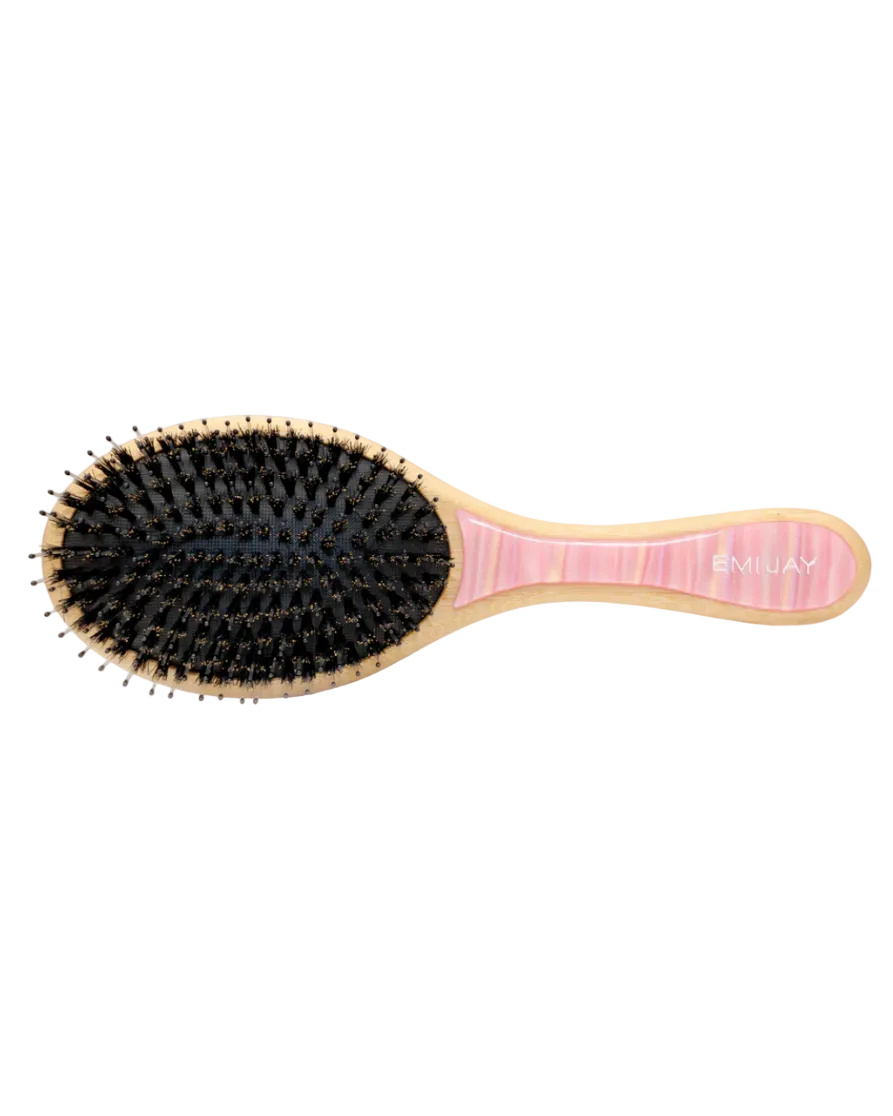 flat brush with pink details