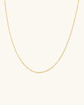 paper clip gold necklace
