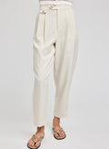 cream cropped suiting pant