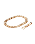 gold statement anklet