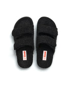 Freedom Moses Evu Sherpa Fleece Slides in Black